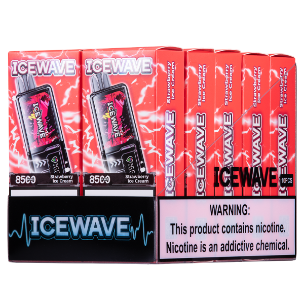 BUY 1 GET 1 FREE Strawberry Ice Cream Icewave X8500 | Vape Amazon India