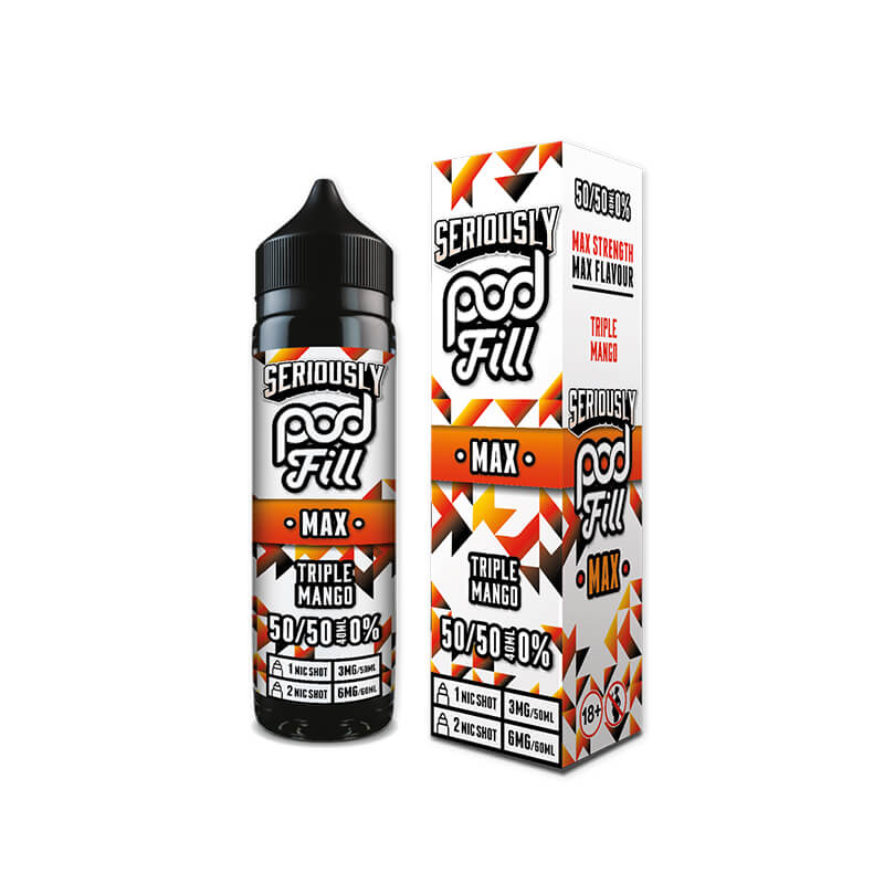 Doozy Vape Co Seriously Pod Fill MAX Triple Mango Shortfill - 40ml