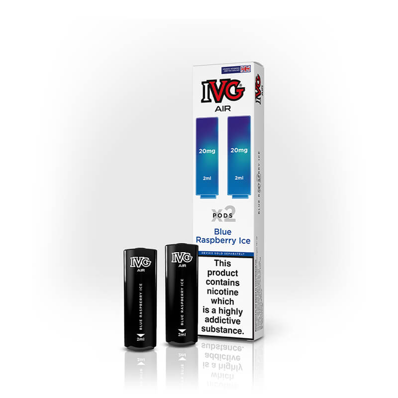 IVG Air Blue Raspberry Ice Prefilled Vape Pods - 20mg
