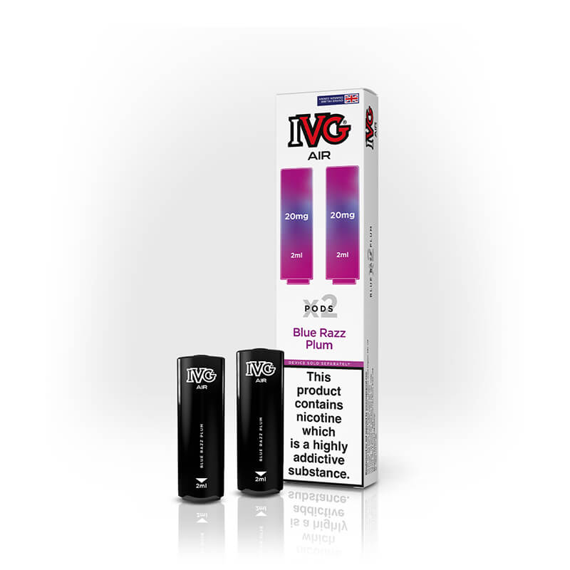 IVG Air Blue Razz Plum Prefilled Vape Pods - 20mg