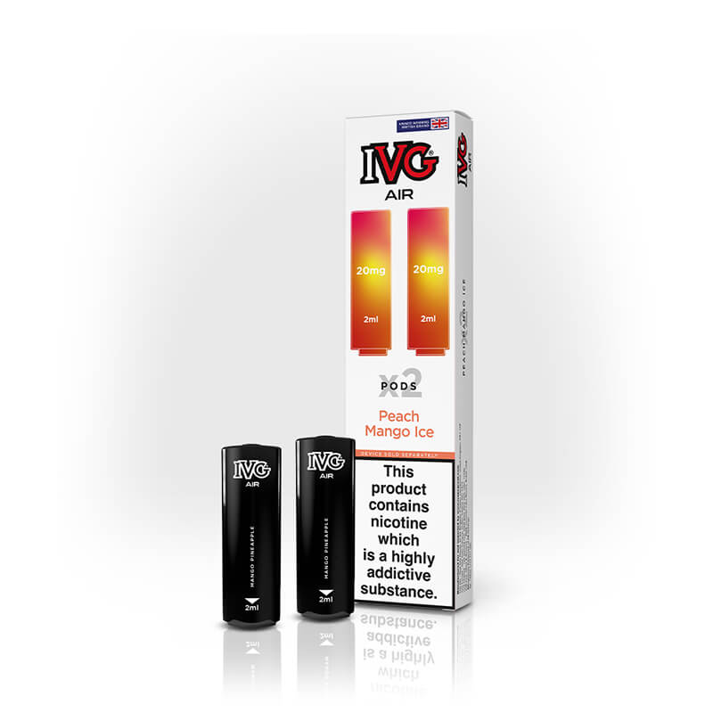 IVG Air Peach Mango Ice Prefilled Vape Pods - 20mg