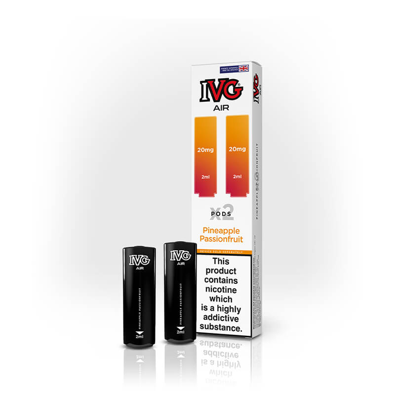 IVG Air Pineapple Passionfruit Prefilled Vape Pods - 20mg