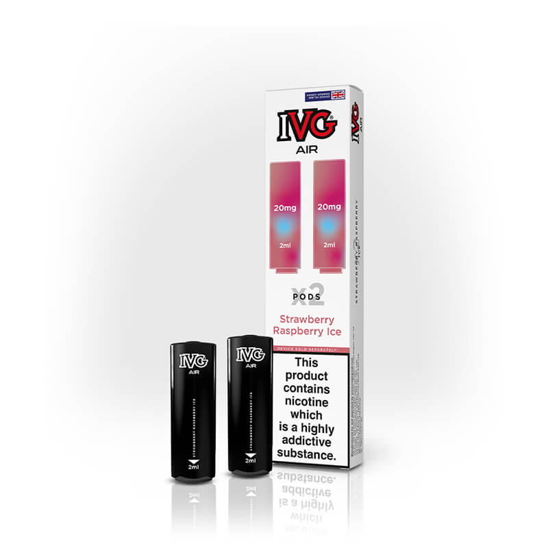 IVG Air Strawberry Raspberry Ice Prefilled Vape Pods - 20mg