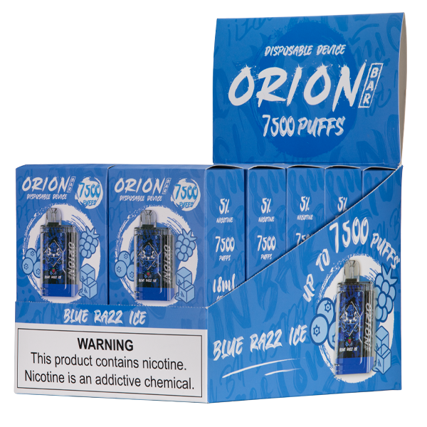 BUY 1 GET 1 FREE Blue Razz Ice Orion Bar 7500 | Vape Amazon India