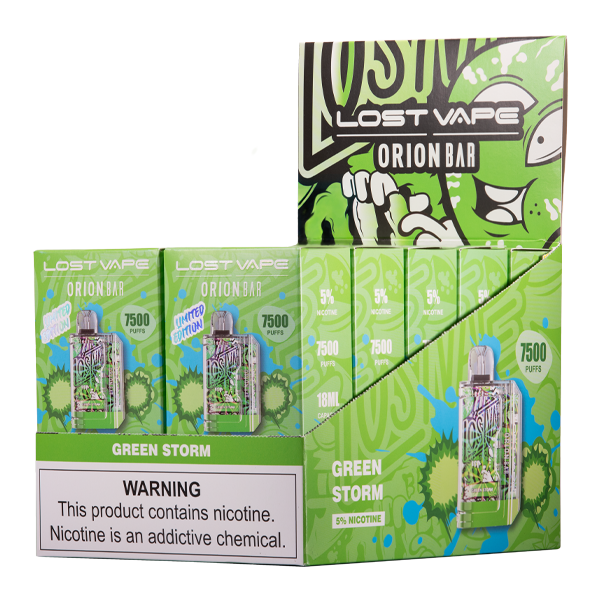 BUY 1 GET 1 FREE Green Storm Orion Bar 7500 | Vape Amazon India