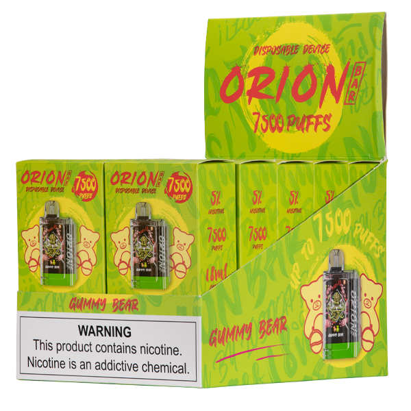 BUY 1 GET 1 FREE Gummy Bear Orion Bar 7500 | Vape Amazon India