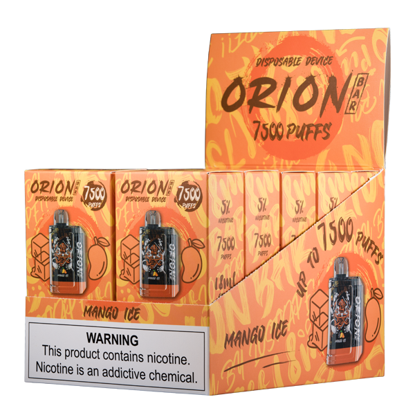 BUY 1 GET 1 FREE Mango Ice Orion Bar 7500 | Vape Amazon India