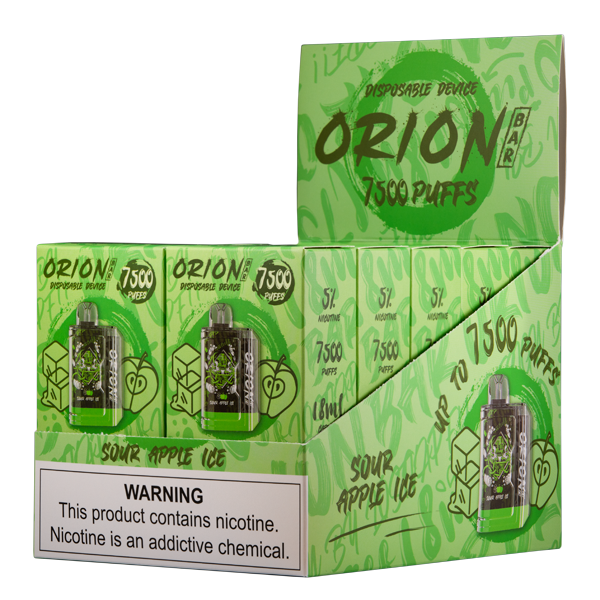 BUY 1 GET 1 FREE Sour Apple Ice Orion Bar 7500 | Vape Amazon India