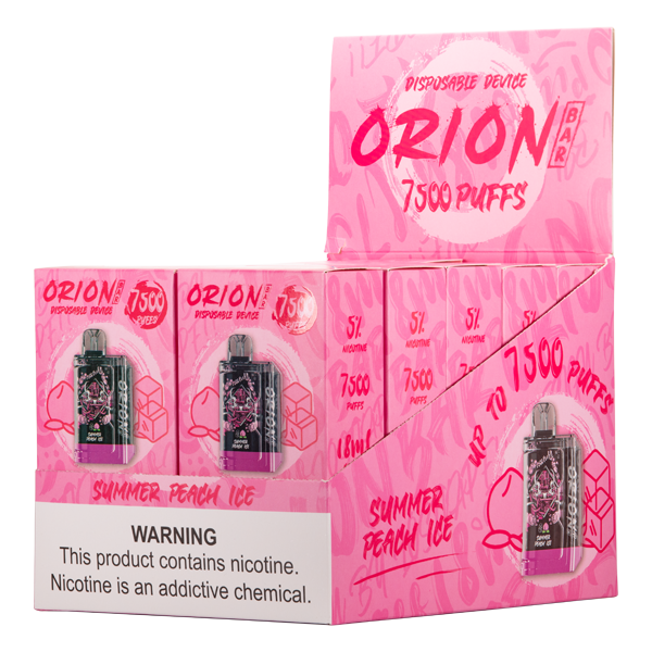 BUY 1 GET 1 FREE Summer Peach Ice Orion Bar 7500 | Vape Amazon India
