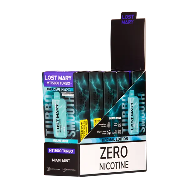 BUY 1 GET 1 FREE Miami Mint Lost Mary MT15000 Turbo (ZERO Nicotine) | Vape Amazon India Lost Mary