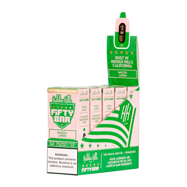 BUY 1 GET 1 FREE Wazza Limon Hidden Hills X Fifty Bar | Vape Amazon India Hidden Hills Club