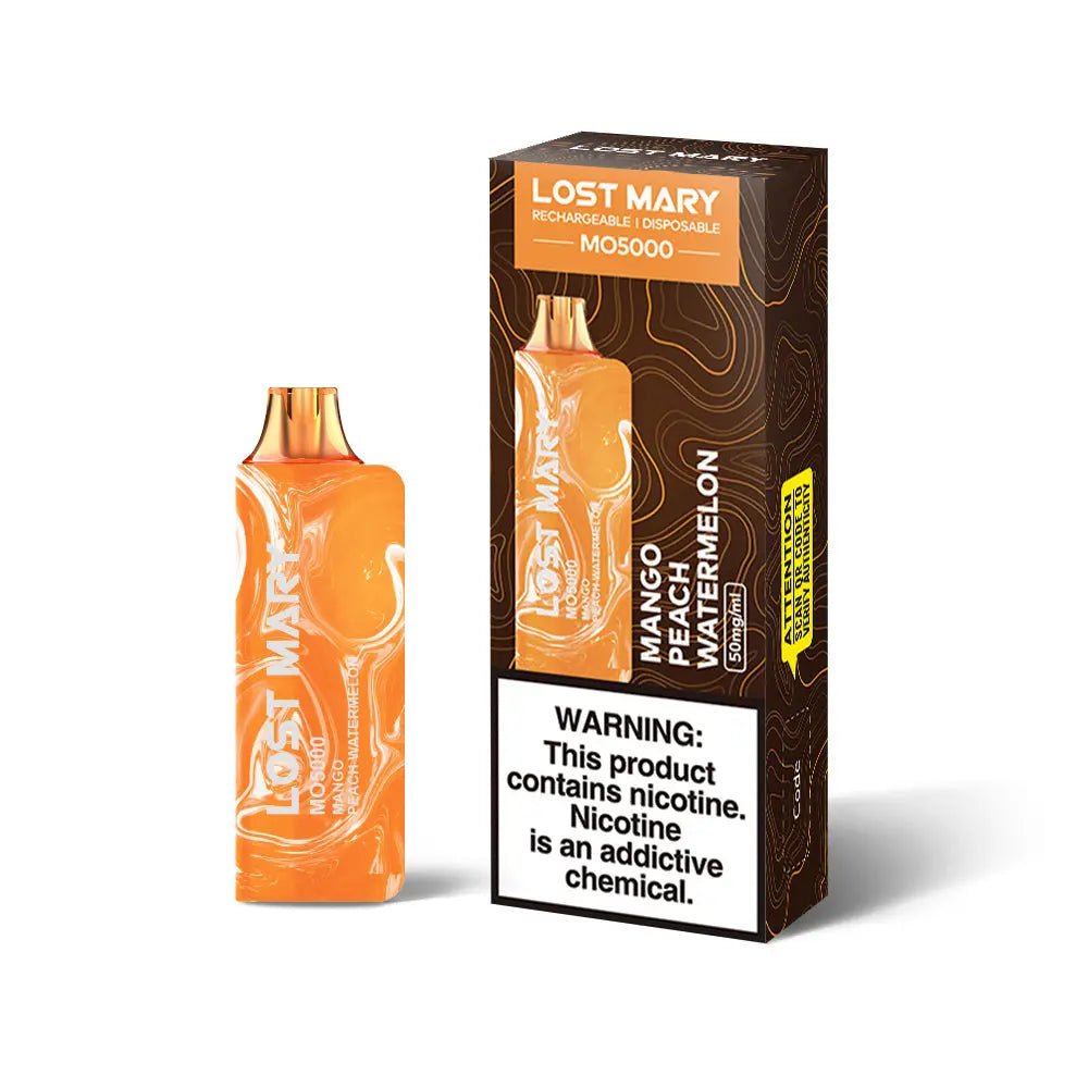 BUY 1 GET 1 FREE Mango Peach Watermelon Lost Mary MO5000 | Vape Amazon India Lost Mary