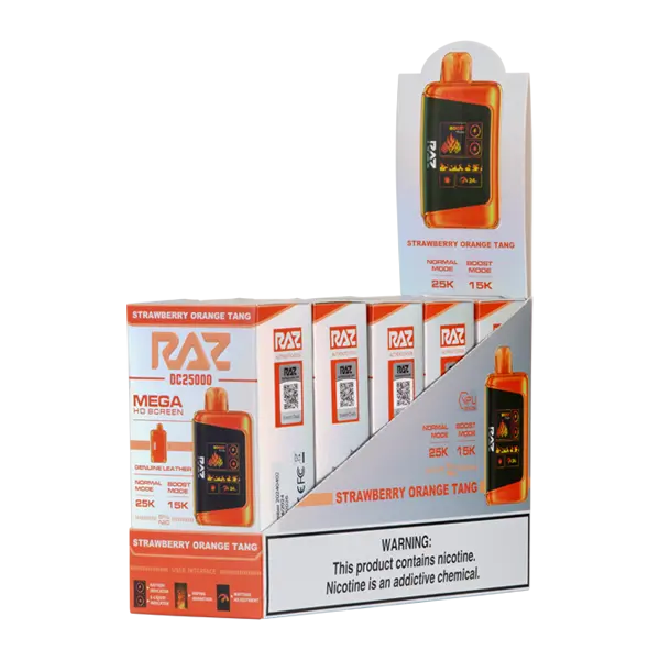 BUY 1 GET 1 FREE Strawberry Orange Tang RAZ LTX 25000 | Vape Amazon India RAZ