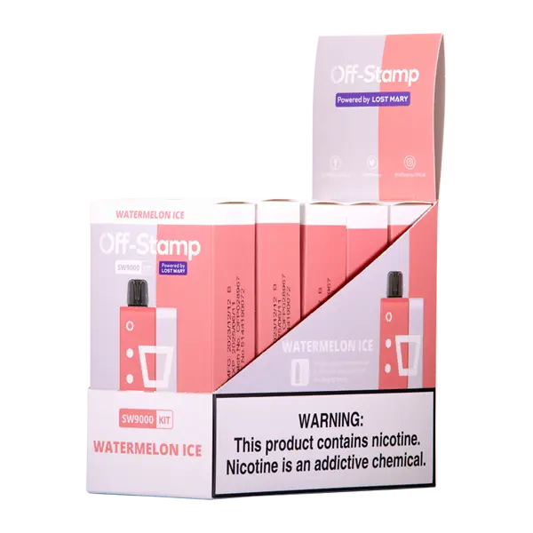 BUY 1 GET 1 FREE Watermelon Ice OFF STAMP SW9000 Kit | Vape Amazon India Off Stamp