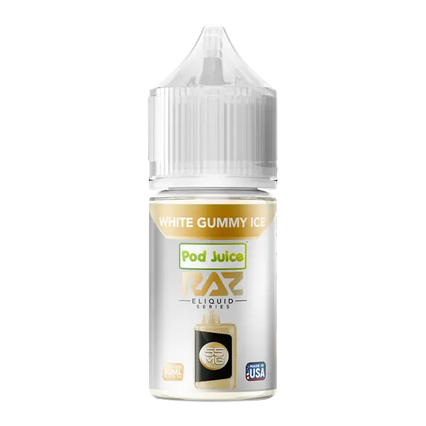 BUY 1 GET 1 FREE White Gummy Ice RAZ X Pod Juice | Vape Amazon India Pod Juice