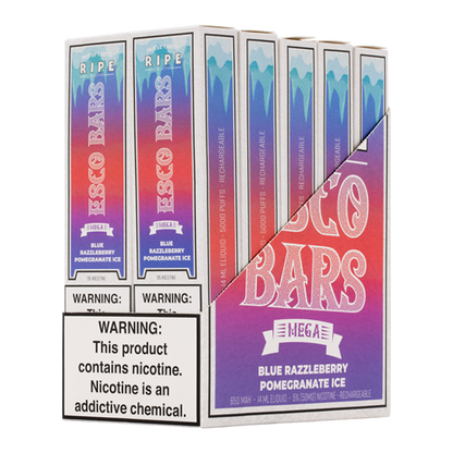 BUY 1 GET 1 FREE Blue Razzleberry Pomegranate Ice Esco Bar MEGA | Vape Amazon India