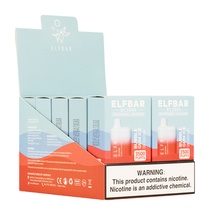 BUY 1 GET 1 FREE Bubble Gum Ice Elf Bar 3500 | Vape Amazon India