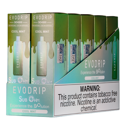 BUY 1 GET 1 FREE Cool Mint EVODRIP SO4500 | Vape Amazon India