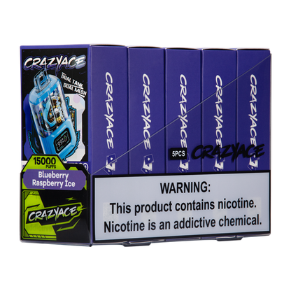 BUY 1 GET 1 FREE Blueberry Raspberry Ice Crazy Ace B15000 | Vape Amazon India