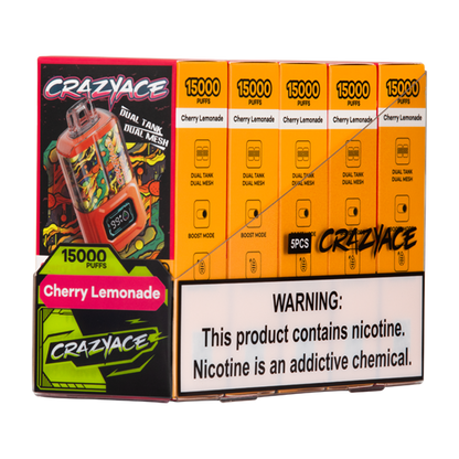 BUY 1 GET 1 FREE Cherry Lemonade Crazy Ace B15000 | Vape Amazon India