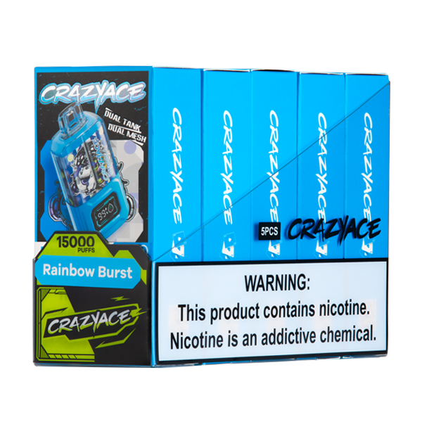 BUY 1 GET 1 FREE Rainbow Burst Crazy Ace B15000 | Vape Amazon India