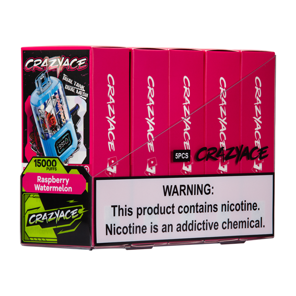 BUY 1 GET 1 FREE Raspberry Watermelon Crazy Ace B15000 | Vape Amazon India