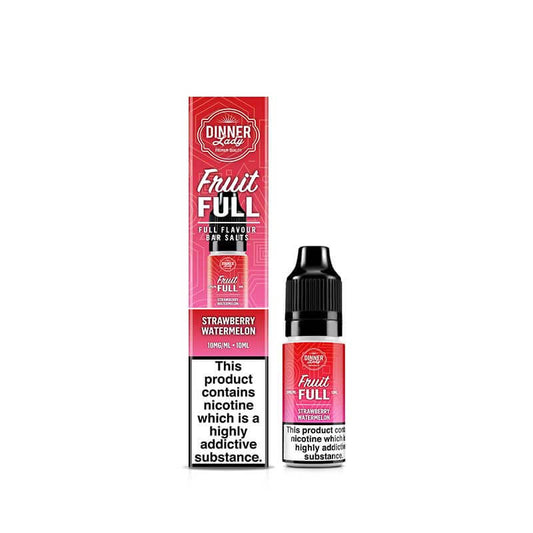 Dinner Lady Fruit Full Strawberry Watermelon 10ml Nic Salt E-Liquid