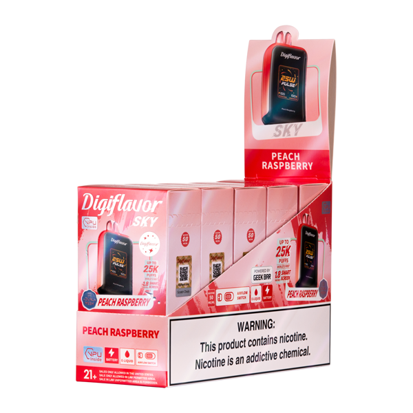 BUY 1 GET 1 FREE Peach Raspberry Digiflavor Sky | Vape Amazon India