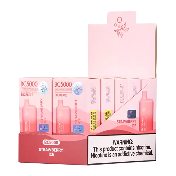 BUY 1 GET 1 FREE Strawberry Ice BC5000 | Vape Mumbai India EBCREATE