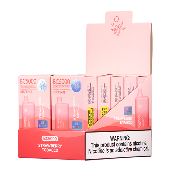 BUY 1 GET 1 FREE Strawberry Tobacco BC5000 | Vape Amazon India