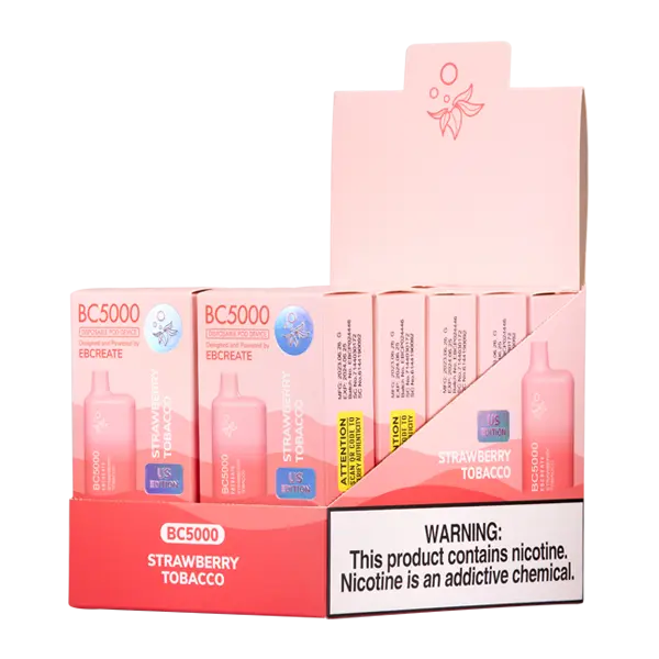 BUY 1 GET 1 FREE Strawberry Tobacco BC5000 | Vape Mumbai India EBCREATE