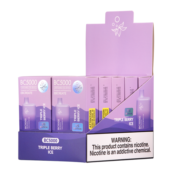 BUY 1 GET 1 FREE Triple Berry Ice BC5000 | Vape Amazon India