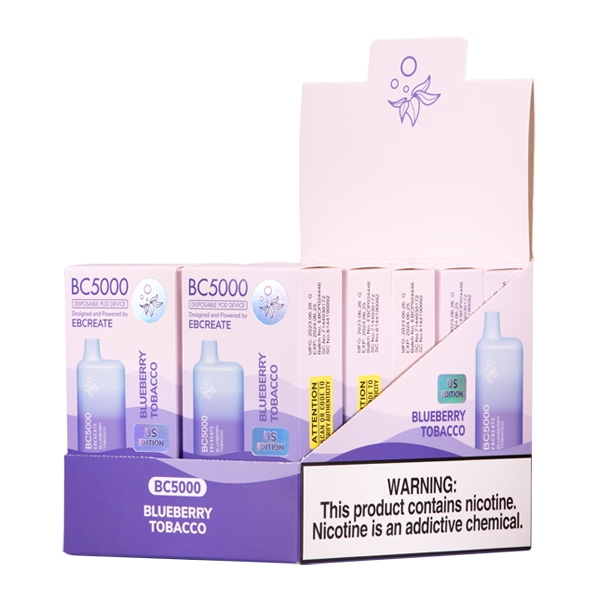 BUY 1 GET 1 FREE Blueberry Tobacco BC5000 | Vape Amazon India