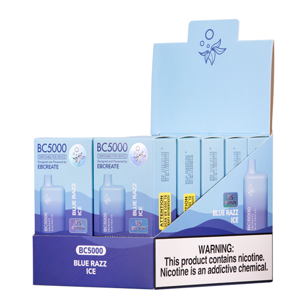 BUY 1 GET 1 FREE Blue Razz Ice EB BC5000 | Vape Mumbai India