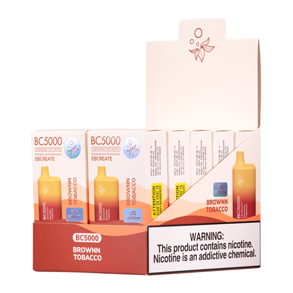 BUY 1 GET 1 FREE Brownn Tobacco BC5000 | Vape Amazon India