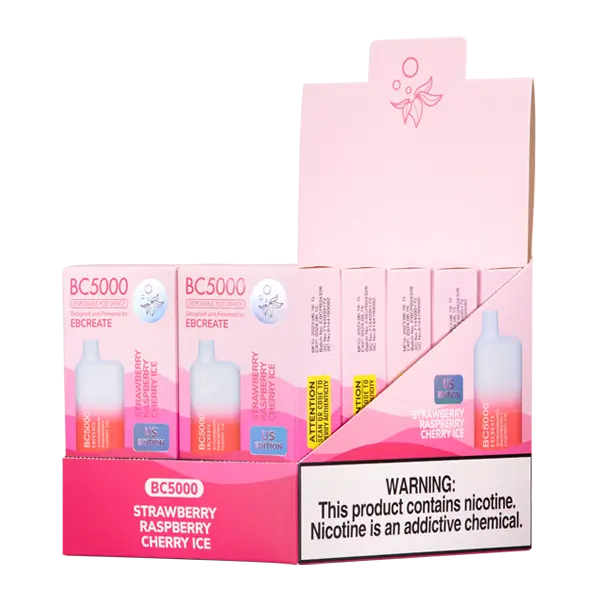 BUY 1 GET 1 FREE Strawberry Raspberry Cherry Ice BC5000 | Vape Mumbai India EBCREATE