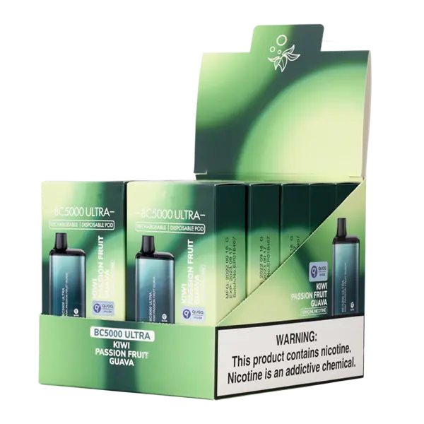 BUY 1 GET 1 FREE Kiwi Passion Fruit Guava BC5000 Ultra | Vape Mumbai India EBCREATE