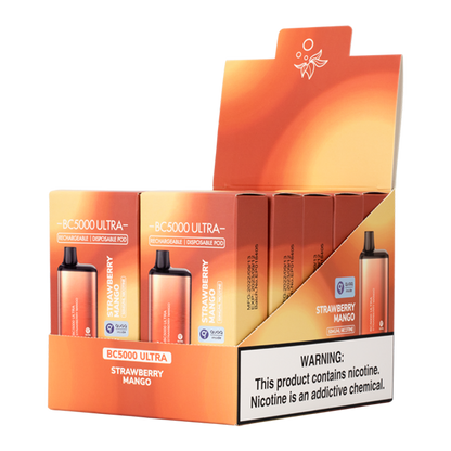 BUY 1 GET 1 FREE Strawberry Mango BC5000 Ultra | Vape Amazon India