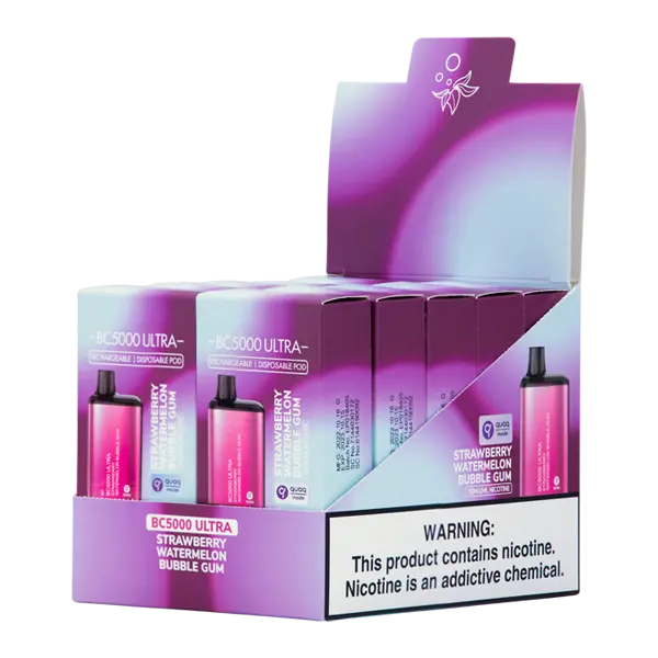 BUY 1 GET 1 FREE Strawberry Watermelon Bubble Gum BC5000 Ultra | Vape Mumbai India EBCREATE
