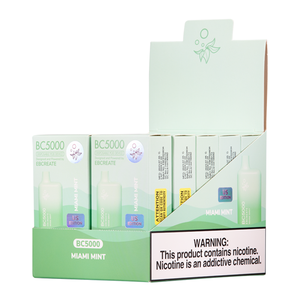 BUY 1 GET 1 FREE Miami Mint EB BC5000 | Vape Amazon India