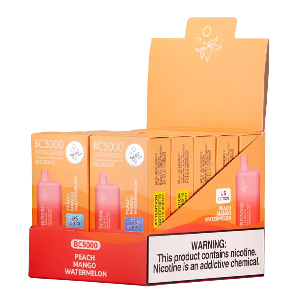 BUY 1 GET 1 FREE Peach Mango Watermelon BC5000 | Vape Mumbai India EBCREATE