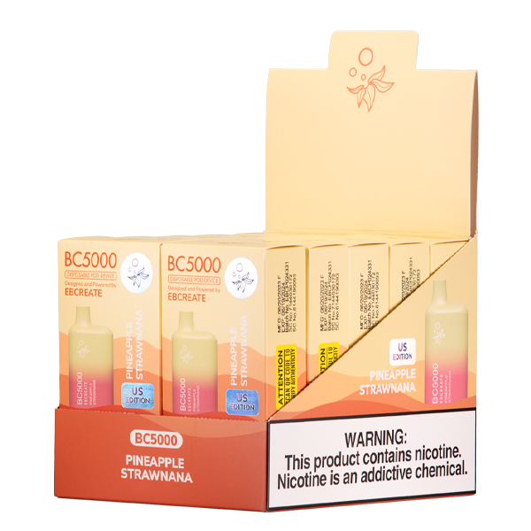 BUY 1 GET 1 FREE Pineapple Strawnana BC5000 | Vape Amazon India