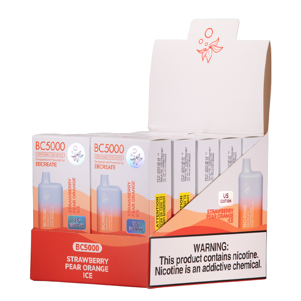 BUY 1 GET 1 FREE Strawberry Pear Orange Ice BC5000 | Vape Amazon India