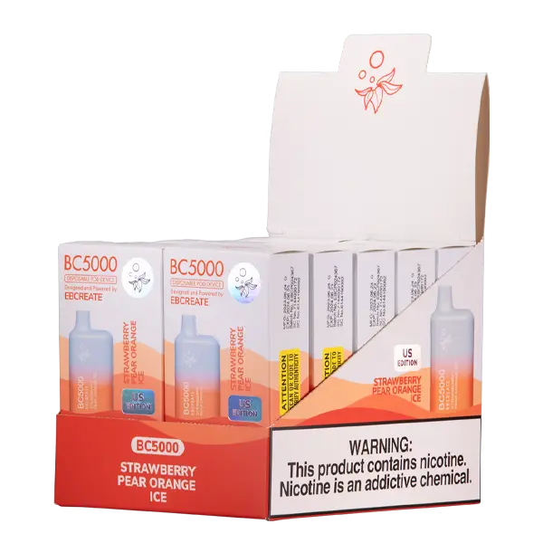 BUY 1 GET 1 FREE Strawberry Pear Orange Ice BC5000 | Vape Mumbai India EBCREATE