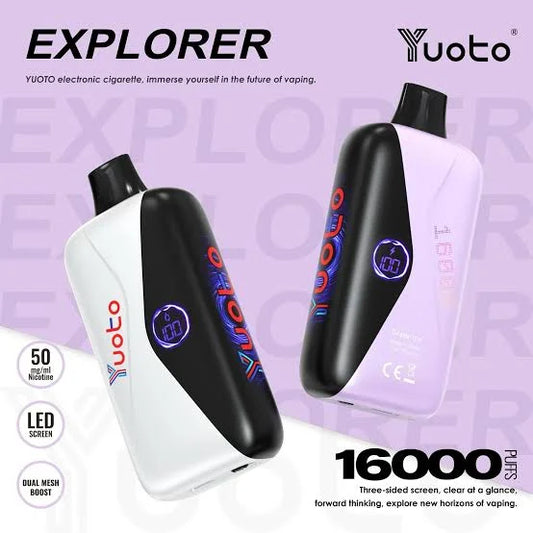 Strawberry Kiwi - Yuoto Explorer - 16,000 Puffs