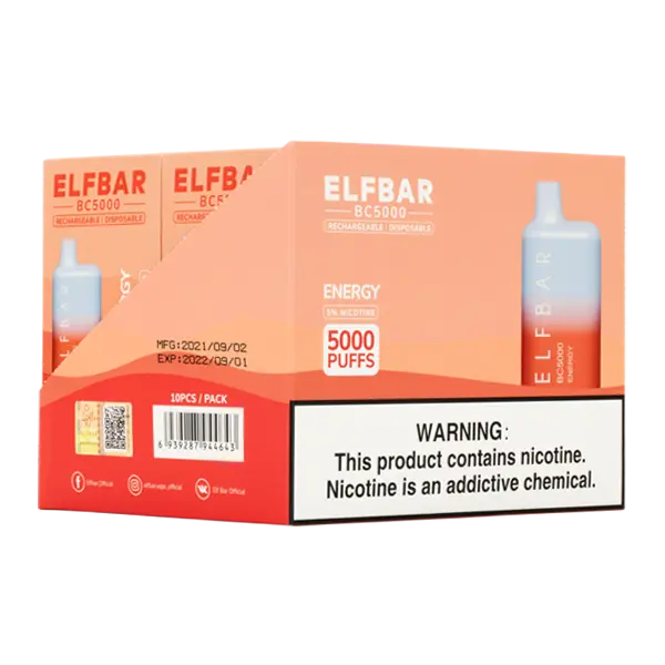 BUY 1 GET 1 FREE Energy Elf Bar 5000 | Vape Mumbai India EBCREATE