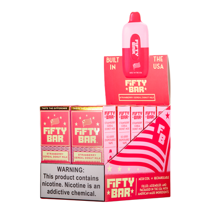 Strawberry Cereal Donut Milk Fifty Bar