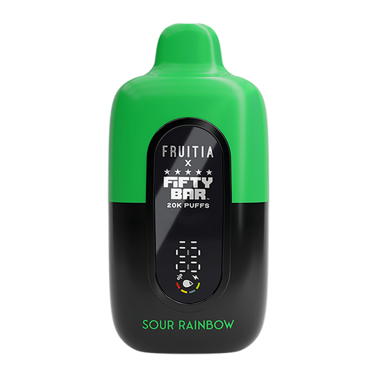 Sour Rainbow FRUITIA X Fifty Bar 20K