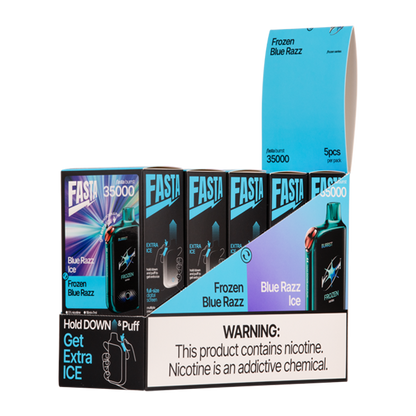BUY 1 GET 1 FREE Blue Razz Ice / Frozen Blue Razz FASTA Burrst 35000 | Vape Amazon India