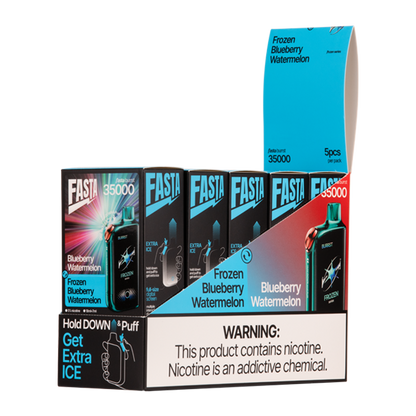 BUY 1 GET 1 FREE Blueberry Watermelon / Frozen Blueberry Watermelon FASTA Burrst 35000 | Vape Amazon India